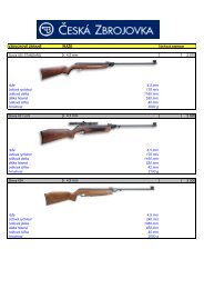 RÃÅ½E r. 4,5 mm 2 570 rÃ¡Å¾e 4,5 mm ÃºsÅ¥ovÃ¡ rychlost 170 m/s celkovÃ¡ ...