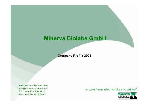 Minerva Biolabs GmbH - Features - German-Business.de