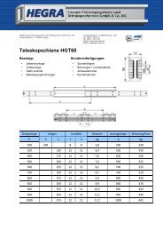 Teleskopschiene HGT60 - Hegra Linear