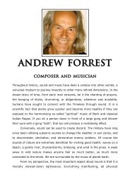 ANDREW FORREST composer and musician - Xtreme Music