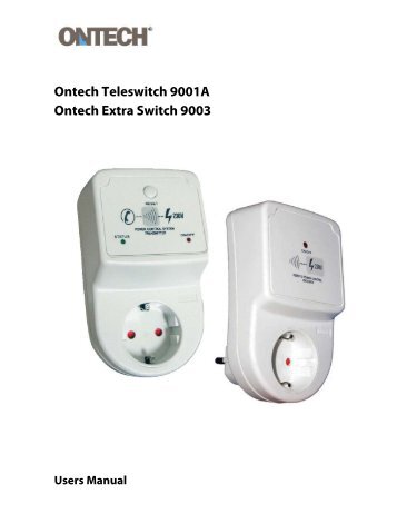 Ontech Teleswitch 9001A Ontech Extra Switch 9003 - Ondico