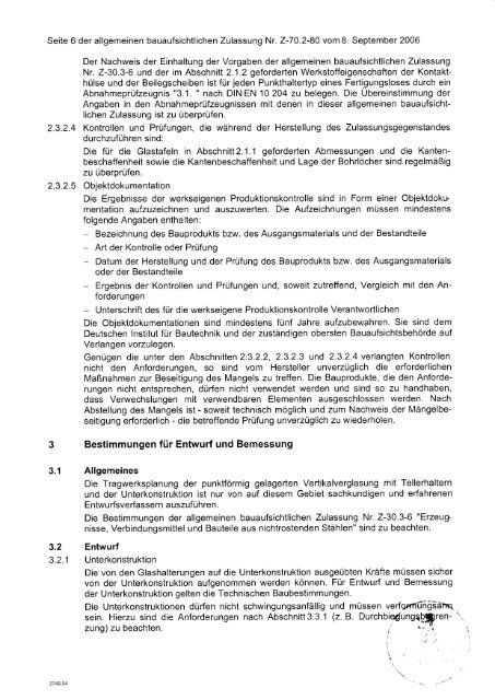 deutsches institut für bautechnik - Glaswerke Arnold Matrixpoint