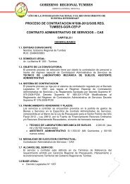 gobierno regional tumbes proceso de contratacion n°008-2012/gob ...
