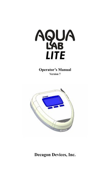 LITE - AquaLab