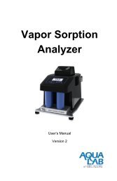 Vapor Sorption Analyzer - AquaLab