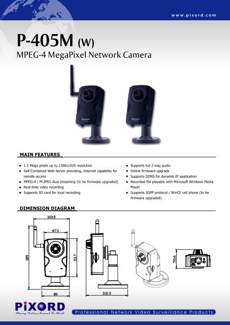 P-405M (W) - Surveillance System, Security Cameras, and CCTV ...