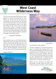 Download West Coast Wilderness Way Itinerary - Discover Tasmania