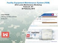 Facility Equipment Maintenance System (FEM) - U.S. Army