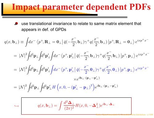 Position Space Interpretation for Generalized Parton Distributions