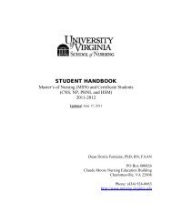 2011-12 MSN & Certificate Student Handbook - School of Nursing ...