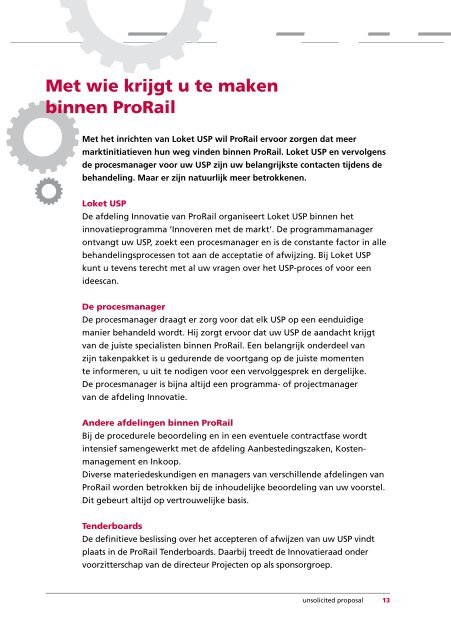 Handleiding Unsolicited Proposal - ProRail