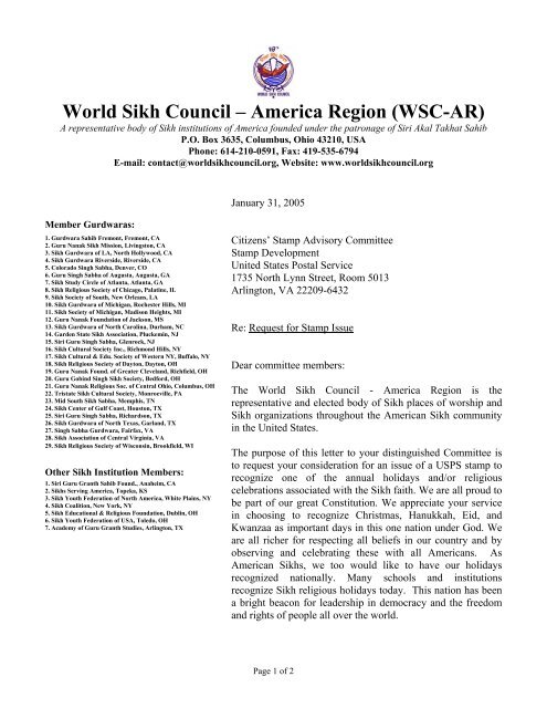 World Sikh Council – America Region (WSC-AR)