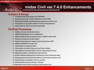 midas Civil ver.7.4.0 Enhancements Analysis & Design - CSP Fea