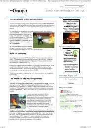 The Importance of Fire Extinguishers | en-Gauge Fire ... - Ecostore