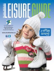iew the 2012-13 Fall / Winter Leisure Guide - City of St. Catharines