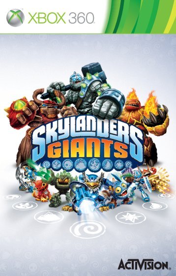 manual del juego para xbox 360 de skylanders