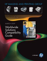 Worldwide Solutions Compatibility Guide - HP