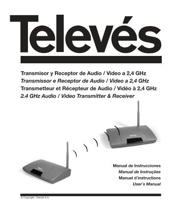 Transmisor y Receptor de Audio / Video a 2,4 ... - Erson ElectrÃ³nica