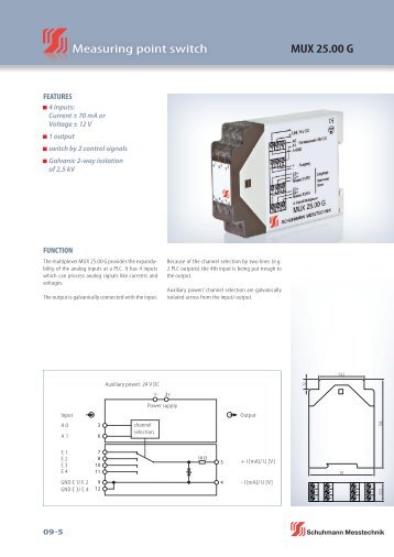 MUX 25.00 G Measuring point switch - Schuhmann Messtechnik