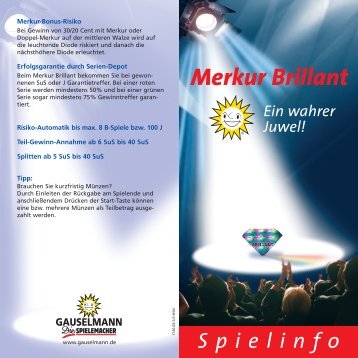 Merkur Brillant Ein wahrer Juwel! - Adp Gauselmann GmbH