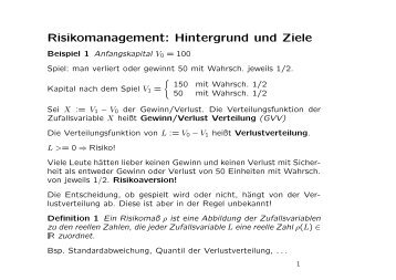 Risikomanagement: Hintergrund und Ziele