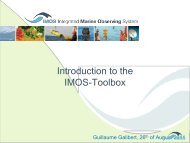 Progress with programming of QC procedures into the Matlab ...