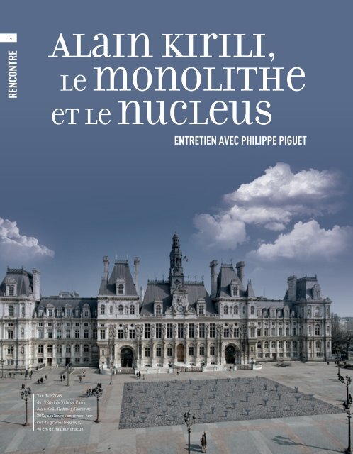 Alain Kirili, le monolithe et le nucleus - Art Absolument