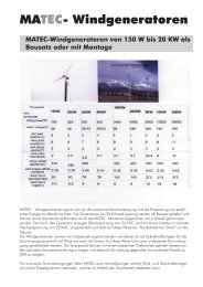 MA - Windgeneratoren TEC - Matec system + technik GmbH