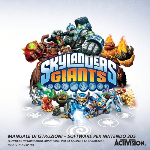 skylanders giants manuale 3ds