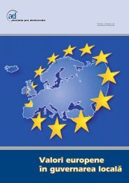 Valori europene în guvernarea localå Valori europene în ...