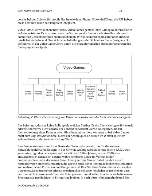 Swiss Game Design Studie 2009. - GameCulture.ch