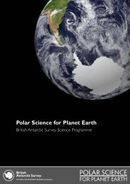 Polar Science for Planet Earth summary (.pdf) - British Antarctic Survey