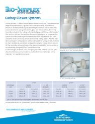 Carboy Closure Systems