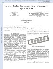 A cavity-backed dual polarized array of connected spiral antennas