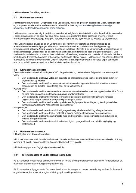 Studieordning - Det Samfundsvidenskabelige Fakultet - Aalborg ...