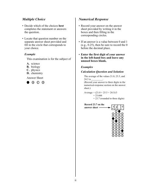 Science 30 January 2000 Diploma Examination