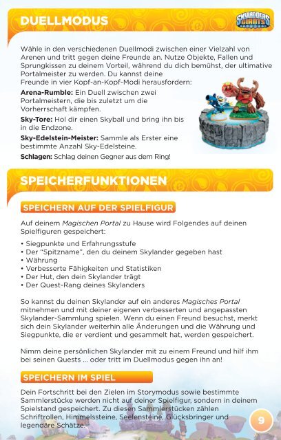 SKYLANDERS Giants Wii-HANDBUCH