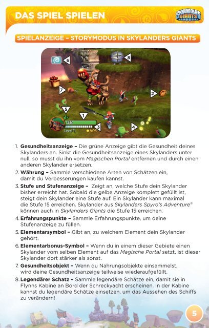 SKYLANDERS Giants Wii-HANDBUCH