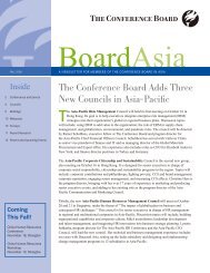 The Conference Board Adds Three New Councils in Asia-Pacific