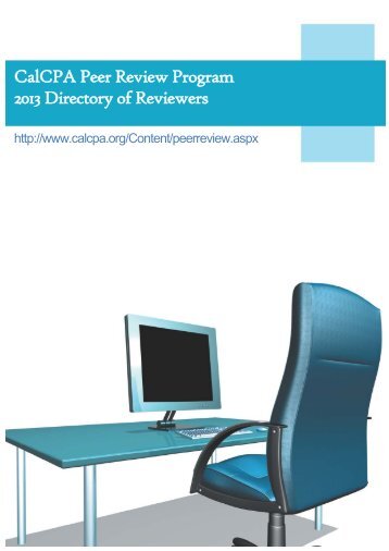 Directory of Reviewers - California Society of CPAs