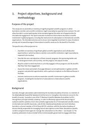 1. Project objectives, background and methodology - Australian ...