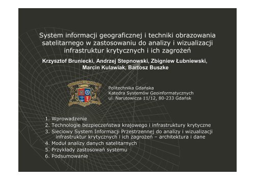 System informacji geograficznej i techniki obrazowania ...