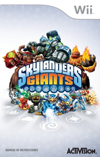 manual del juego para wii de skylanders giants