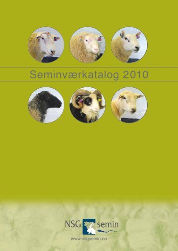 Seminværkatalog 2010 - NSG Semin - Norsk Sau og Geit