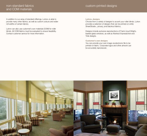 fabric specification |guidelines - Lutron