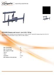 PFW 6852 Display wall mount - turn & tilt, 136 kg - The Listening Post