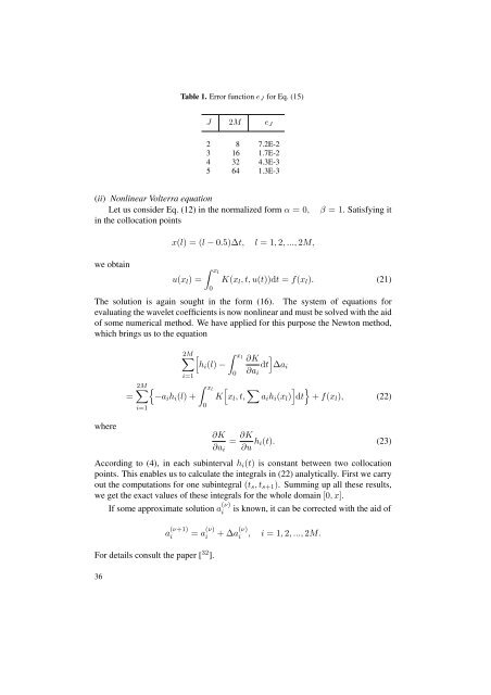 Application of the Haar wavelet transform to solving integral and ...