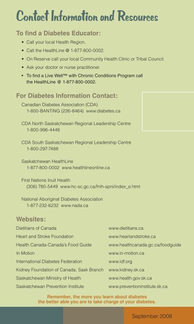 Type 2 Diabetes: Your guide to getting started - Saskatchewan Health