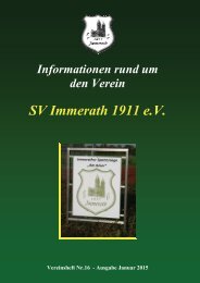 Heft 16 SV Immerath