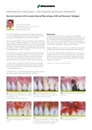 s s StraumannÂ® emdogain â for gingival receSSion treatment